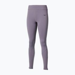 Legginsy do biegania damskie Mizuno Active Warmalite Long. Szare legginsy Mizuno, bez wzorów, do biegania. Za 149.99 zł.