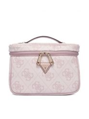 Guess Kosmetyczka Berta Travel TWOB86 88039 Różowy jasny. Czerwone kufry i kosmetyczki Guess, z aplikacjami, ze skóry, bez dodatków. Za 344.99 zł.