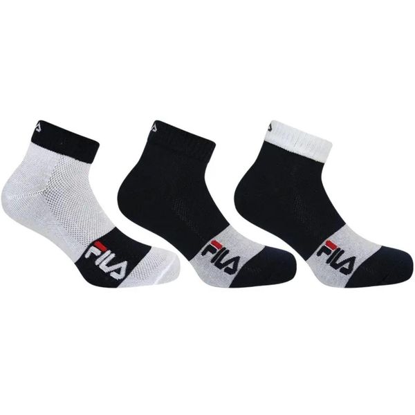 Fila skarpety 3-pack quarter biały/granat 43-46. Białe skarpety Fila, bez wzorów. Za 141.99 zł.