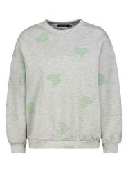 Sublevel Bluza w kolorze szaro-zielonym rozmiar: M/L. Szare bluzy Sublevel, l, bez wzorów, bez kaptura. Za 131.95 zł.