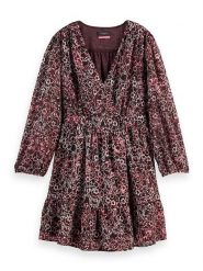 Scotch & Soda Sukienka w kolorze bordowo-białym rozmiar: 34. Czerwone sukienki Scotch & Soda, bez wzorów, bez kołnierzyka, bez ramiączek, mini. Za 126.45 zł.