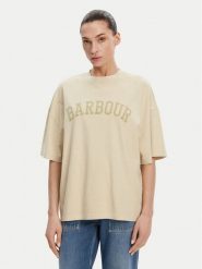 Barbour T-Shirt Katie Relaxed LTS0664CR31 Beżowy Relaxed Fit. Brązowe t-shirty Barbour, bez wzorów, z bawełny, bez kołnierzyka, bez ramiączek. Za 149.99 zł.