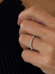 OR Carats Złoty pierścionek z diamentami rozmiar: 58. Szare pierścionki OR Carats, z diamentem, złote. Za 505.13 zł.
