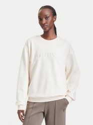 Guess Bluza O5RQ03 KCO31 Beżowy jasny Regular Fit. Brązowe bluzy Guess, xl, z aplikacjami, z bawełny, bez kaptura. Za 264.99 zł.