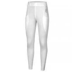 Legginsy do jazdy konnej damskie Start Kensington elastyczne, z pełnym lejem. Białe legginsy START, m, bez wzorów. Za 212.99 zł.