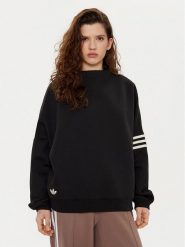 Adidas Bluza Neuclassics JI8520 Czarny Oversize. Czarne bluzy Adidas, s, bez wzorów, z bawełny, bez kaptura. Za 199.99 zł.