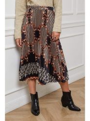 L'armoire de Suzette Spódnica w kolorze jasnobrązowo-czarnym rozmiar: 34/36. Brązowe spódnice L'armoire de Suzette, na co dzień, l, bez wzorów, klasyczne, midi, proste. Za 69.99 zł.