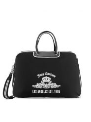 Juicy Couture Torebka BIJXT2546WPJ Czarny. Czarne torebki klasyczne Juicy Couture, bez wzorów, z materiału, bez dodatków. Za 359.99 zł.
