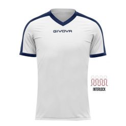 Koszulka Sportowa Givova 3XL Biała/Niebieska - Oddychająca i Wygodna. Niebieskie bluzki Givova, bez wzorów, bez ramiączek, do biegania. Za 122.99 zł.