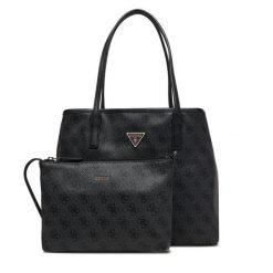 Torebka Guess. Szare shopper Guess, z aplikacjami, bez dodatków. Za 679.99 zł.
