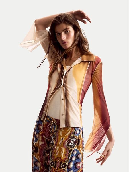 Desigual Koszula Lacroix 26SWTK28 Kolorowy Regular Fit. Koszule Desigual, m, bez wzorów, z syntetyku, bez kołnierzyka, bez ramiączek. Za 252.99 zł.