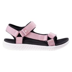 Sandały Hi-tec apodis wo's W 92800401571 różowe. Czerwone sandały bez wzorów, z materiału, bez obcasa, bez zapięcia. Za 134.25 zł.