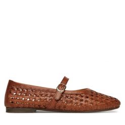 Baleriny Sergio Bardi. Brązowe baleriny Sergio Bardi, bez wzorów, bez obcasa. Za 279.99 zł.