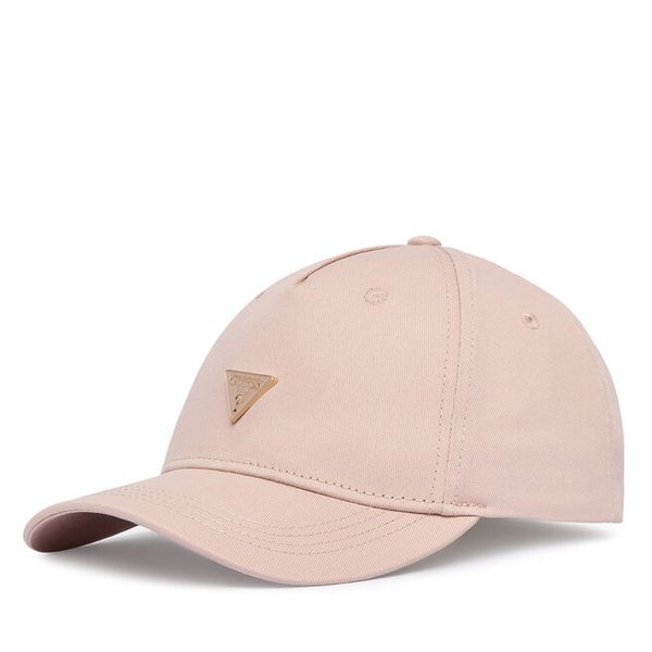 Czapka z daszkiem Guess. Czerwone czapki Guess, z aplikacjami. Za 138.99 zł.