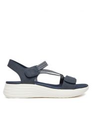 Clara Barson Sandały R24AW02734 Granatowy. Niebieskie sandały Clara Barson, bez wzorów, z materiału, bez obcasa, na płaskiej podeszwie, bez zapięcia. Za 119.99 zł.