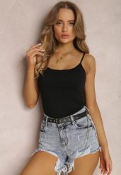 Czarne Body Hellile. Czarne body Renee, l, bez wzorów, z bawełny. W wyprzedaży za 26.24 zł.