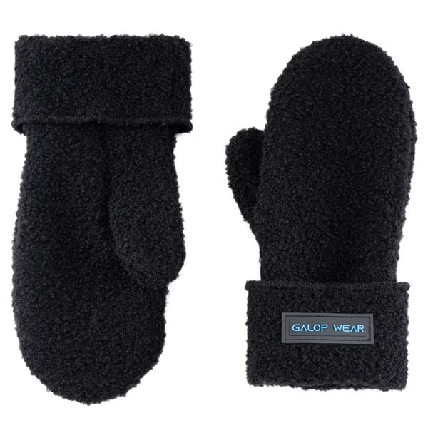 Rękawiczki dla jeźdźców GALOP WEAR boucle z wełny merino. Czarne rękawiczki GALOP WEAR, bez wzorów, z poliesteru, biznesowe. Za 159.00 zł.