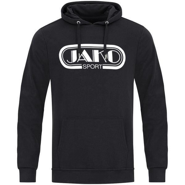 Bluza z kapturem Jako Retro. Czarne bluzy JAKO, xl, bez wzorów, z bawełny, z kapturem. Za 206.35 zł.
