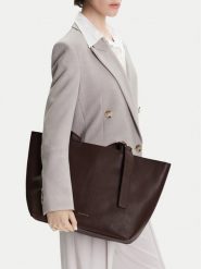 Lasocki Torebka Lasocki-CEO-LSK-L-012-08 Brązowy. Brązowe shopper Lasocki, bez wzorów, ze skóry, bez dodatków. Za 199.99 zł.