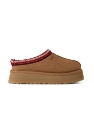 Kapcie Ugg Australian W Tazz Ii Damskie. Brązowe obuwie domowe UGG, bez wzorów, z materiału, bez zapięcia. Za 763.99 zł.