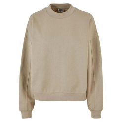 Damska bluza oversize z okrągłym dekoltem Urban Classics. Brązowe bluzy Urban Classics, m, bez wzorów, z bawełny, bez kaptura. Za 200.00 zł.