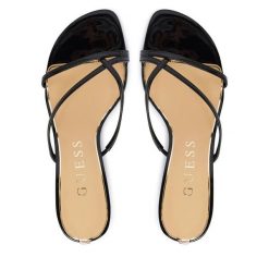 Japonki Guess. Czarne klapki Guess, z aplikacjami, bez obcasa. Za 499.99 zł.