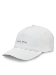 Calvin Klein Czapka z daszkiem Must Tpu Logo K60K610525 Biały. Białe czapki Calvin Klein, bez wzorów, z bawełny. Za 179.99 zł.