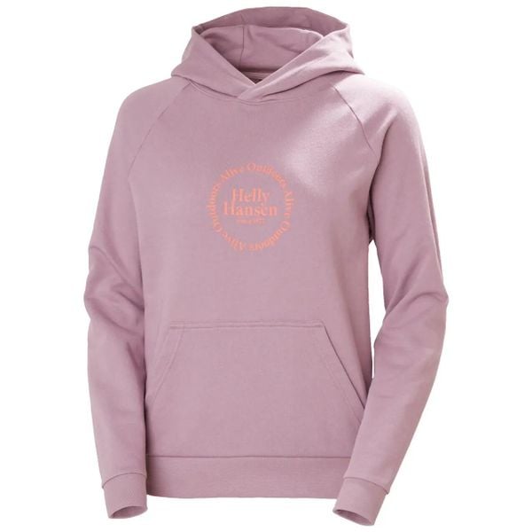 Bluza damska Helly Hansen Core Graphic. Fioletowe bluzy Helly Hansen, na lato, m, bez wzorów, z bawełny, z kapturem. Za 379.00 zł.