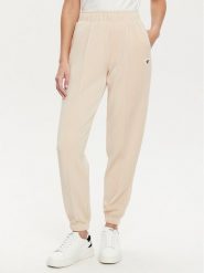 Guess Spodnie dresowe V5RB11 KCAY2 Beżowy Regular Fit. Brązowe spodnie dresowe Guess, xs, z aplikacjami, z dresówki. Za 249.99 zł.