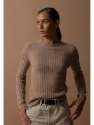 Perfect Cashmere Kaszmirowy sweter "Kylie" w kolorze karmelowym rozmiar: XXL. Brązowe swetry Perfect Cashmere, xxl, bez wzorów, z kaszmiru, bez ramiączek. Za 347.99 zł.