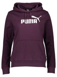 Puma Bluza "Essential Logo" w kolorze fioletowym rozmiar: L. Różowe bluzy Puma, l, bez wzorów, z kapturem. Za 136.45 zł.