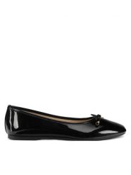 JENNY Baleriny XSFD24-0301-02 Czarny. Czarne baleriny Jenny, bez wzorów, z materiału, bez obcasa. Za 63.99 zł.