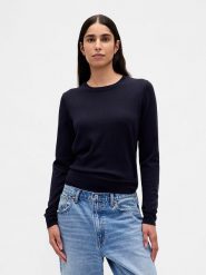 GAP Sweter w kolorze granatowym rozmiar: L. Niebieskie swetry GAP, l, bez wzorów, bez ramiączek. Za 211.31 zł.