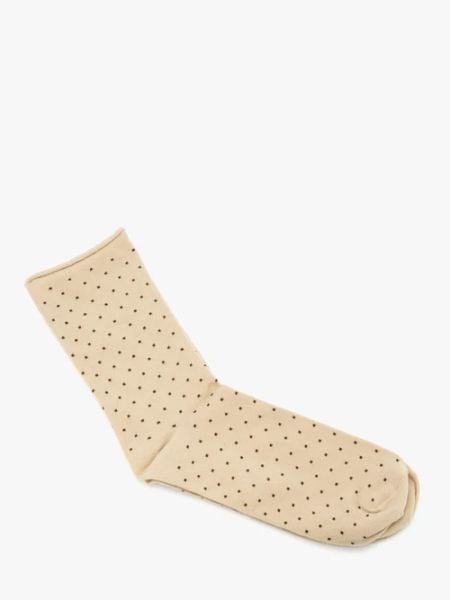Bezuciskowe beżowe skarpety damskie. Brązowe skarpety Ryłko, bez wzorów, z bawełny. Za 24.99 zł.