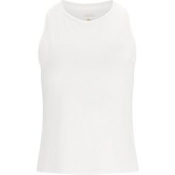 Damski tank top Athlecia Delrey. Białe topy Athlecia, bez wzorów, bez kołnierzyka, bez ramiączek. Za 122.50 zł.