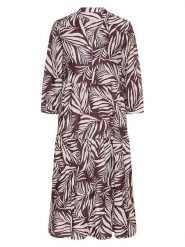 Camel Active Sukienka w kolorze brązowym rozmiar: L. Brązowe sukienki Camel Active, na co dzień, l, bez wzorów, z bawełny, bez kołnierzyka, bez ramiączek, midi, proste. Za 217.99 zł.