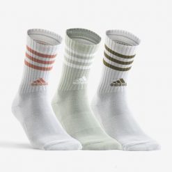 Skarpety sportowe tenis ADIDAS wysokie 3 pary. Białe skarpety Adidas, bez wzorów, z bawełny. W wyprzedaży za 59.99 zł.