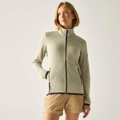 Damska bluza polarowa Mavrey z pełnym zamkiem i miękkim w dotyku materiałem. Białe bluzy Regatta, bez wzorów, z polaru, bez kaptura. Za 349.99 zł.