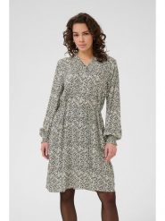 Kaffe Sukienka w kolorze kremowym rozmiar: 36. Brązowe sukienki Kaffe, bez wzorów, bez kołnierzyka, bez ramiączek, midi. Za 130.99 zł.