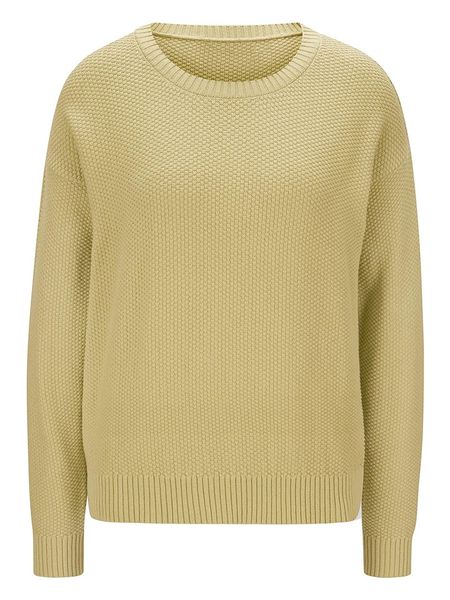 Heine Sweter w kolorze zielonym rozmiar: 40. Zielone swetry Heine, bez wzorów, z bawełny, bez ramiączek. Za 97.51 zł.