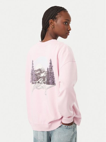 Roxy Bluza Cross Your Mind ERJFT05113 Różowy Regular Fit. Czerwone bluzy Roxy, xs, bez wzorów, z bawełny, bez kaptura. Za 259.99 zł.