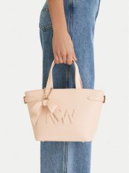 Nine West Torebka EO-Lira I-LX20086s Różowy. Czerwone torebki klasyczne Nine West, bez wzorów, z materiału, bez dodatków. Za 329.99 zł.