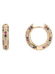 U.S. Polo Assn. Pozłacane kolczyki-kreole z kryształami rozmiar: onesize. Żółte kolczyki U.S. Polo Assn., z kryształem, pozłacane. Za 104.99 zł.