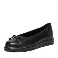Baleriny Go Soft. Czarne baleriny GO SOFT, bez wzorów, bez obcasa. Za 189.99 zł.