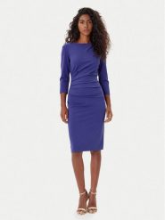 Rinascimento Sukienka koktajlowa CFC0126154003 Fioletowy Slim Fit. Fioletowe sukienki Rinascimento, l, bez wzorów, z syntetyku, wizytowe, bez kołnierzyka, bez ramiączek. Za 529.99 zł.