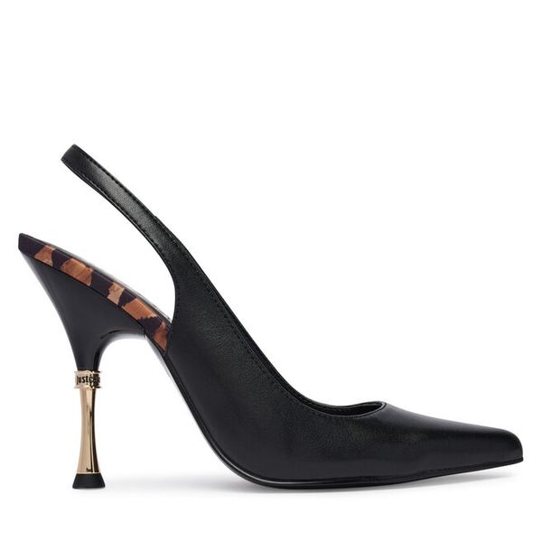 Szpilki Just Cavalli. Czarne szpilki Just Cavalli, bez wzorów, bez obcasa, na szpilce, bez zapięcia. Za 545.99 zł.