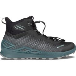 Buty trekkingowe damskie Lowa Merger Mid Gtx. Czarne trekkingi Lowa, z materiału, trekkingowe. Za 552.00 zł.