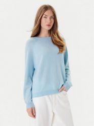 Marella Sweter Tesa 2523366171 Błękitny Relaxed Fit. Niebieskie swetry Marella, l, bez wzorów, z kaszmiru, bez ramiączek. Za 1,339.00 zł.