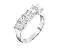 Pierścionek z białego złota z diamentami - 2,52 ct - próba 750. Białe pierścionki Apart, z diamentem, złote. Za 52,990.00 zł.