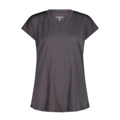 Koszulka damska turystyczna CMP 35N5586. Szare bluzki CMP, l, bez wzorów, sportowe, bez kołnierzyka, bez ramiączek. Za 159.00 zł.